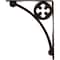 Ekena Millwork Crawley Wrought Iron Bracket, (Single center brace), Antiqued Bronze 1 1/2"W x 10"D x 12"H BKTM01X10X12SCRABZ - alternate 2